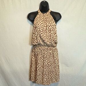 G-89 Coeur de Vague Cream & Red Sleeveless Summer MIDI Dress Size‎ M